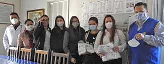 Rotary Pitanga Avante faz doação de máscara N95